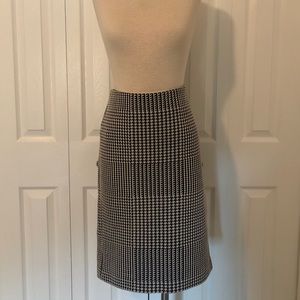 Ann Taylor Houndstooth Pencil Skirt
